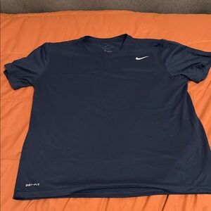 Nike Men’s Dri-FIT Short Sleeve Tee - Navy with White Swoosh